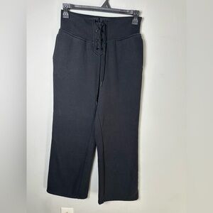 Victoria Secret Women’s Wide Leg Sweatpants Black Size Medium